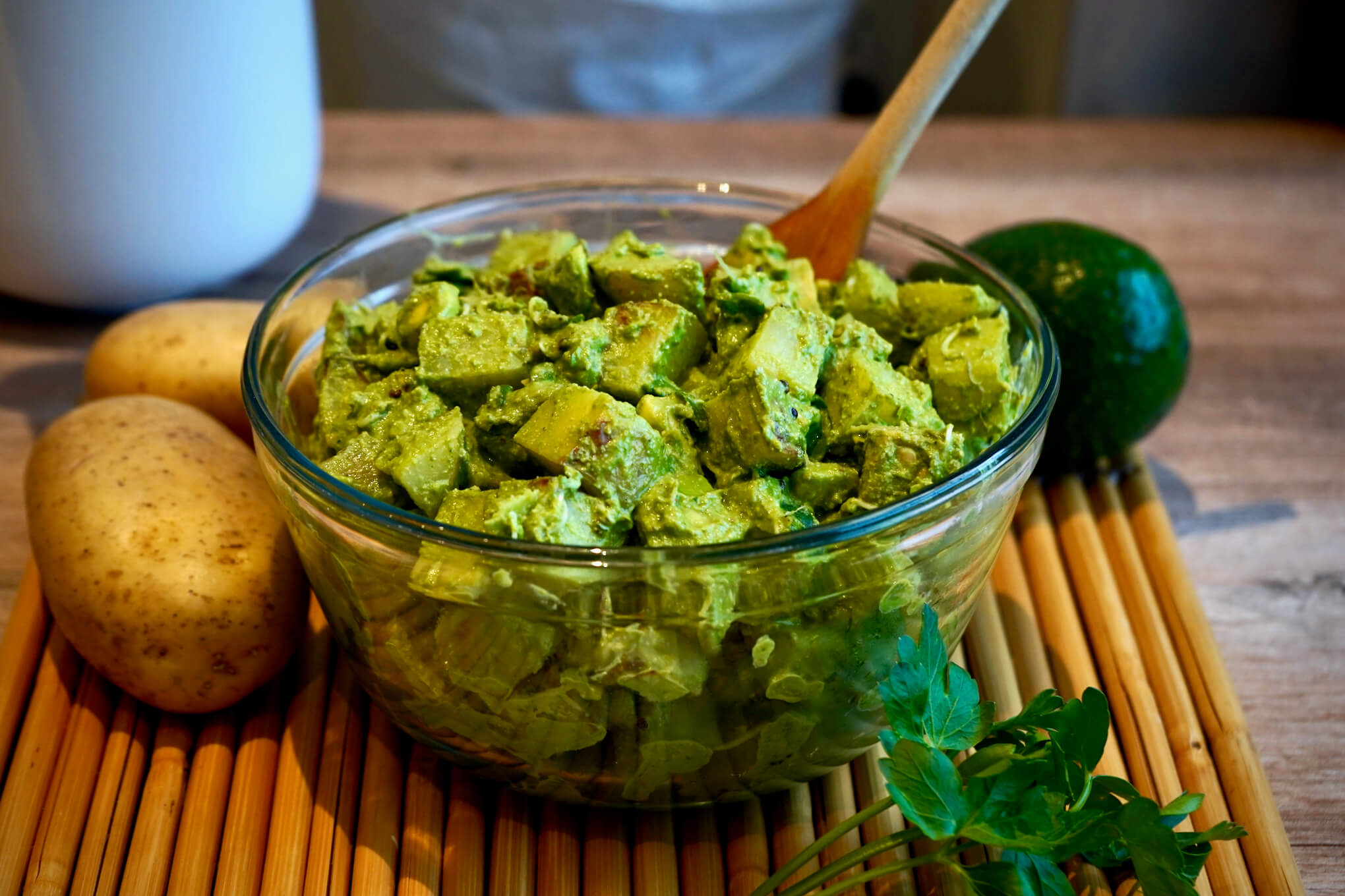potato salad with green goddess dressing Plant-Based green goddess salad taylor farms